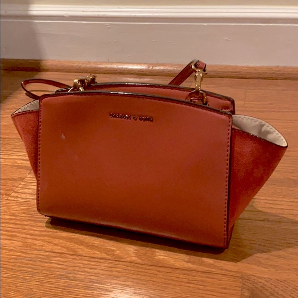Charles & Keith Brown Crossbody Bag